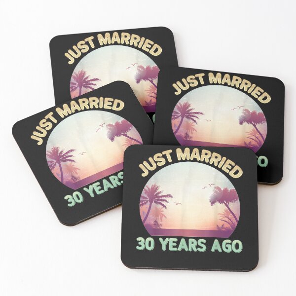 Item preview, Just Married 30 Years Ago Happy 30th Wedding Anniversary  designed and sold by bar0zysbertha.