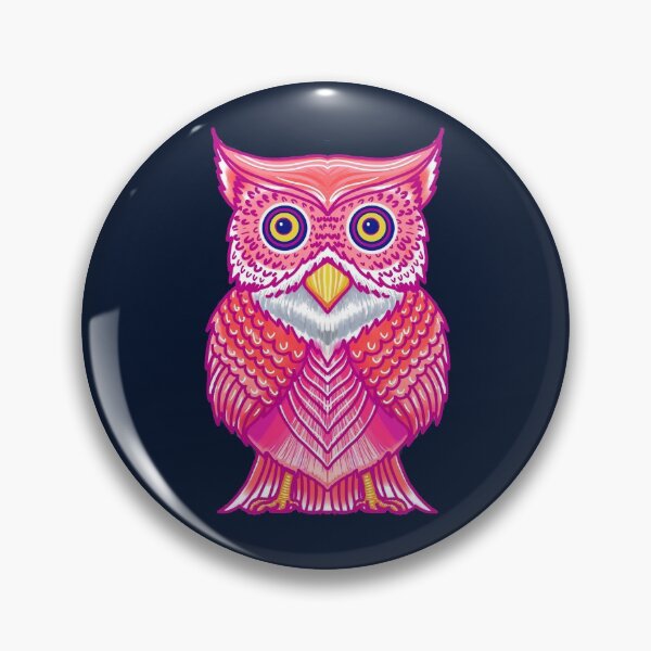Artikelvorschau,  Rosa Eule Aufkleber, Eule Aufkleber, süßes Tier Shirt, Tierliebhaber Aufkleber, Shirts für Frauen, Geschenk für Tierliebhaber entworfen und verkauft von juartshop.