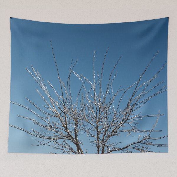 Item preview, Christmas Decorations by Mother Nature - Brilliant Blue and White Glow in the Sky designed and sold by Georgia Mizuleva.