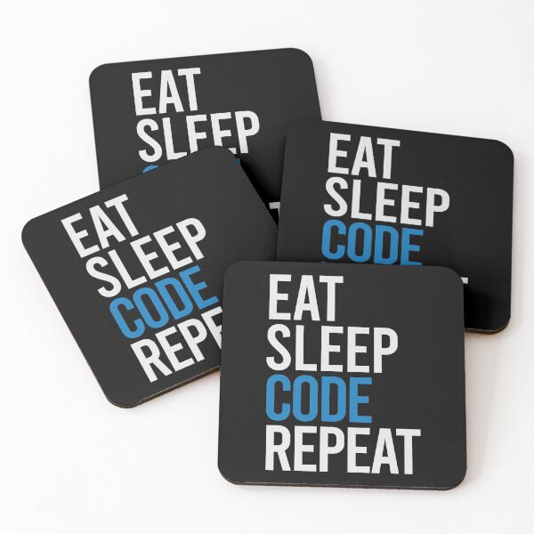 Item preview, Eat Sleep Code Repeat  designed and sold by Tanya Mihe.