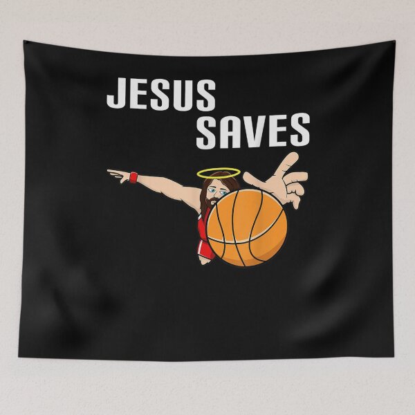 Item preview,  Jesus Saves Basketball Fans designed and sold by jennifera11.