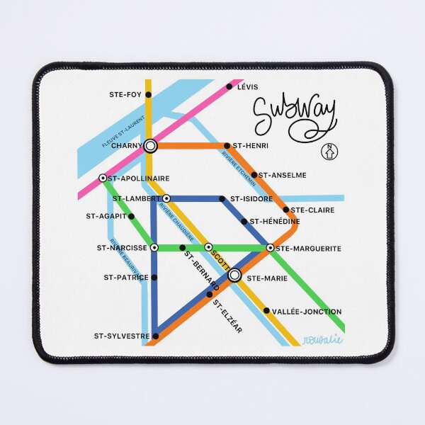 Item preview, Greater Beauce Area Subway designed and sold by Rousalie.
