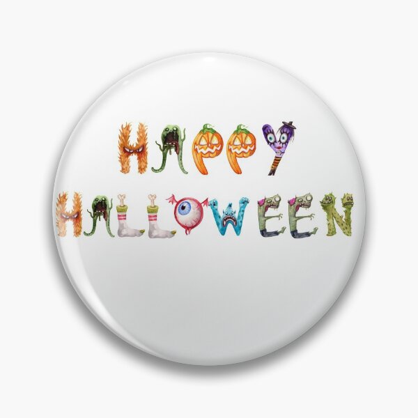Item preview, Happy Halloween Watercolor Monsters designed and sold by marksmysteries.