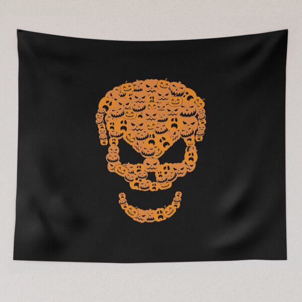 Item preview, Vintage Halloween Scary Pumpkin Skull Skeleton Roaring designed and sold by DKA-2ndBoy.