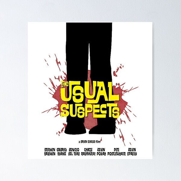 Usual Suspects Bryan Singer Movie Poster Vintage Retro 