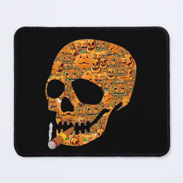 Item preview, Smoking Vintage Halloween Scary Pumpkin Lean Forward Skull Skeleton designed and sold by DKA-2ndBoy.