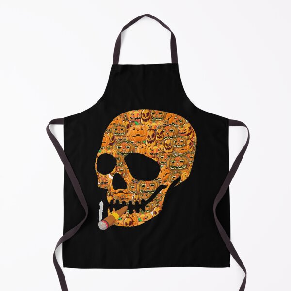 Item preview, Smoking Vintage Halloween Scary Pumpkin Lean Forward Skull Skeleton designed and sold by DKA-2ndBoy.