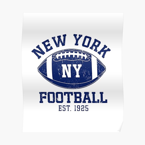 Vintage New York Football Team Retro NY Giants Goalline Sport | Poster