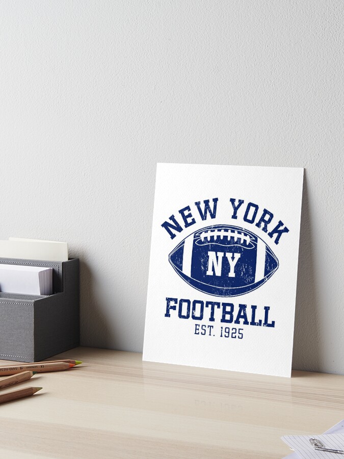 Vintage New York Football Team Retro NY Giants Goalline Sport | Art Board  Print