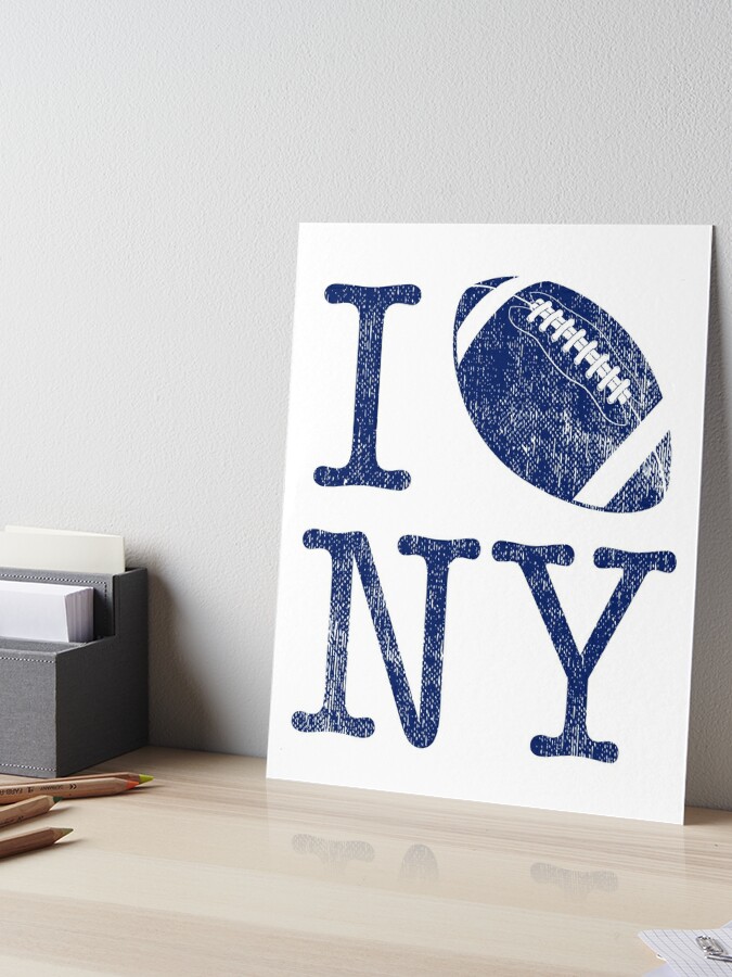 Vintage New York Football Team Retro NY Giants Goalline Sport | Art Board  Print