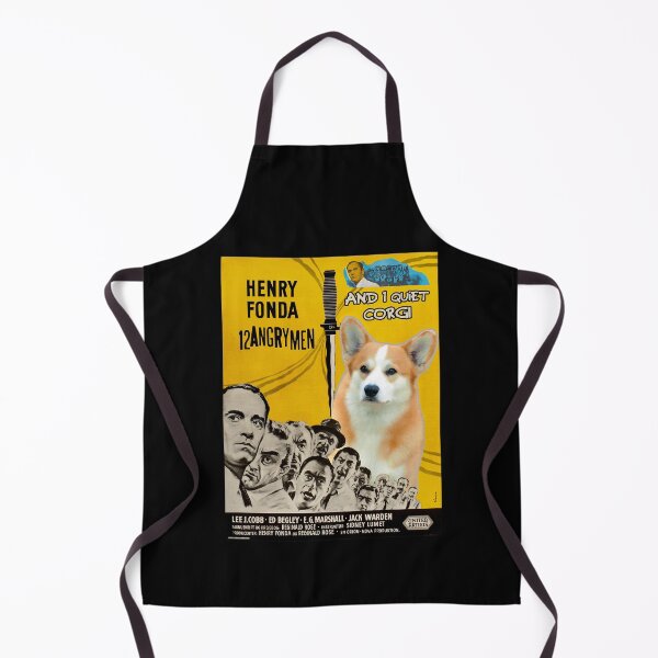 Item preview, Funny Gift Pembroke Welsh Corgi Art  12 Angry Men Movie Poster Retro Wave designed and sold by JennieWunsch.