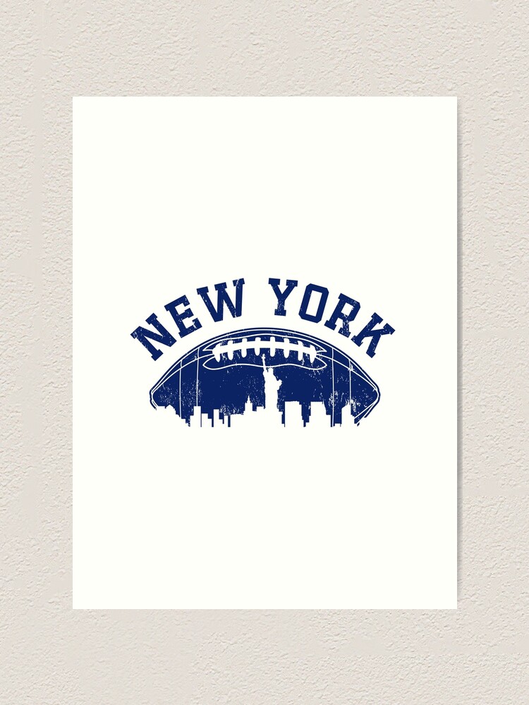 New York Giants Vintage Art Art Print