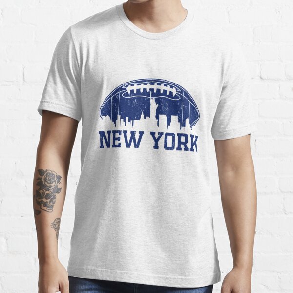 Vintage New York Skyline Football Team Retro Giants Goalline Sport Gift Essential T-Shirt