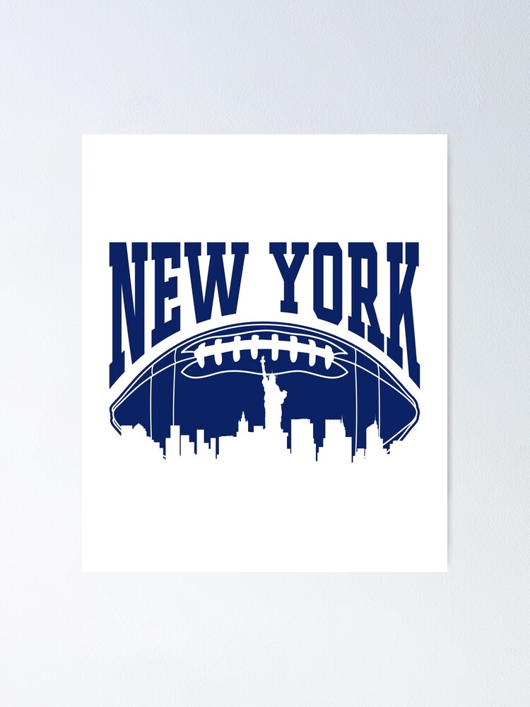 Vintage New York Football Team Retro NY Giants Goalline Sport | Poster