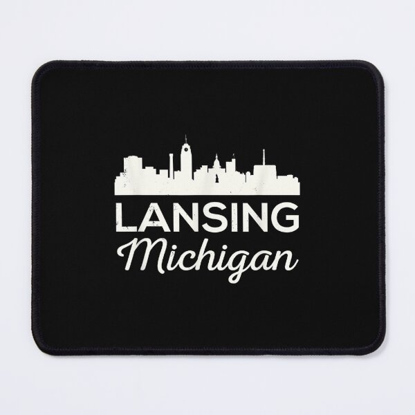 Item preview, Lansing Michigan Retro East Skyline Capital City designed and sold by jennifera11.
