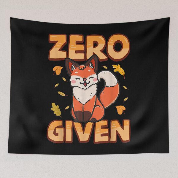 Item preview,  Zero Fox Given Apathetic Pun Indifferent Emotionless designed and sold by lindaxse.