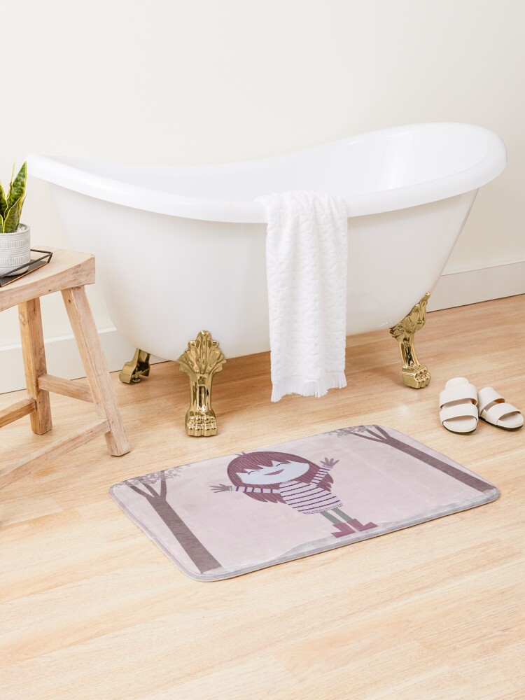 Thumbnail 1 of 6, Bath Mat, Powered by Trees designed and sold by CarlaBaremb.