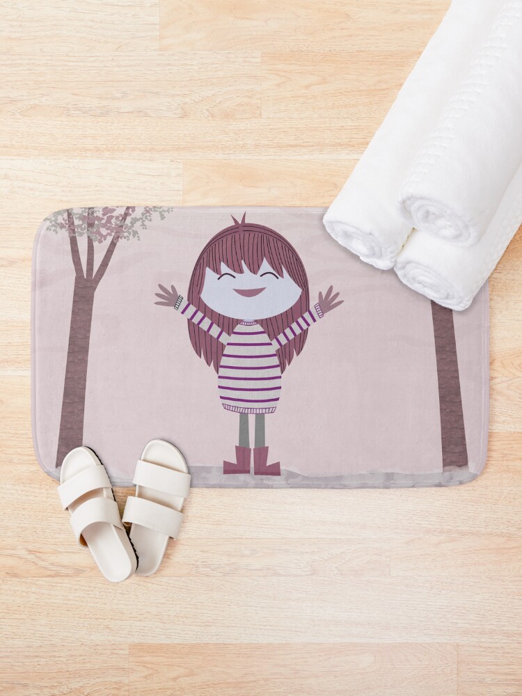 Thumbnail 2 of 6, Bath Mat, Powered by Trees designed and sold by CarlaBaremb.