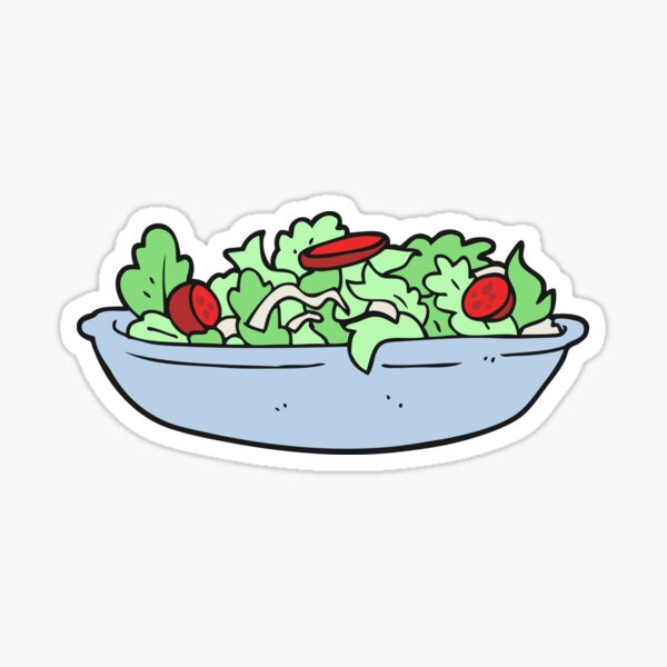 cartoon salad Sticker