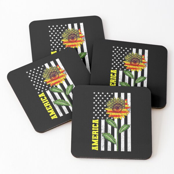 Item preview,  Sunflower Usa Flag United States Nationalist American Gift designed and sold by lindaxse.