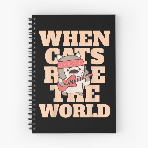 Item preview,  Cats Rule World Cat Guitar Music Rock Gift Black designed and sold by lindaxse.