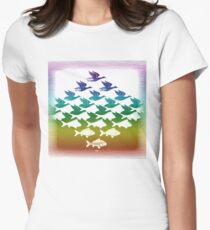 Souvenir from Netherlands: Escher Women's Fitted T-Shirt