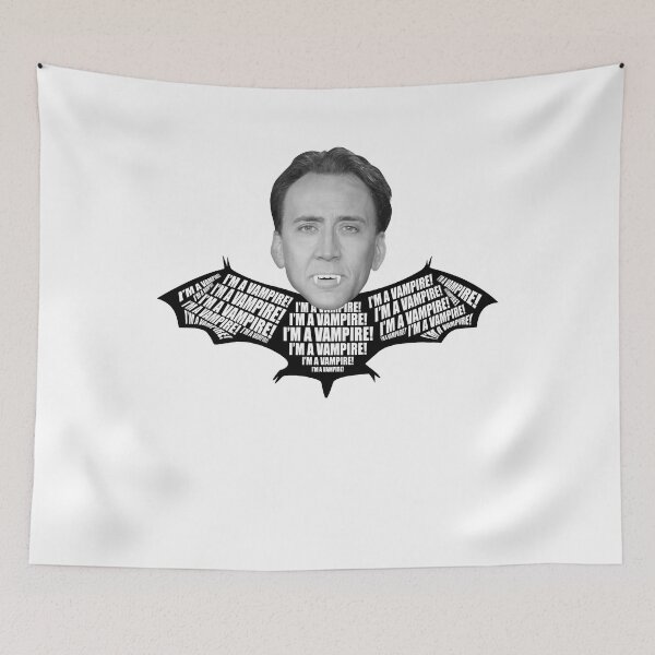 Item preview, Nicolas Cage Stage Name Actor Filmmaker Coppola Received Many Awards  I'M A Vampire Vintage designed and sold by NicolasCageHine.