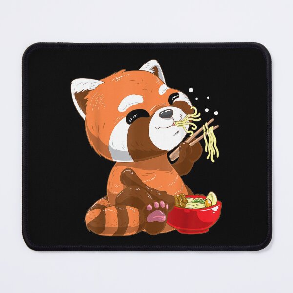 Item preview, Japanese Red Panda Eating Noodles designed and sold by lindaxse.