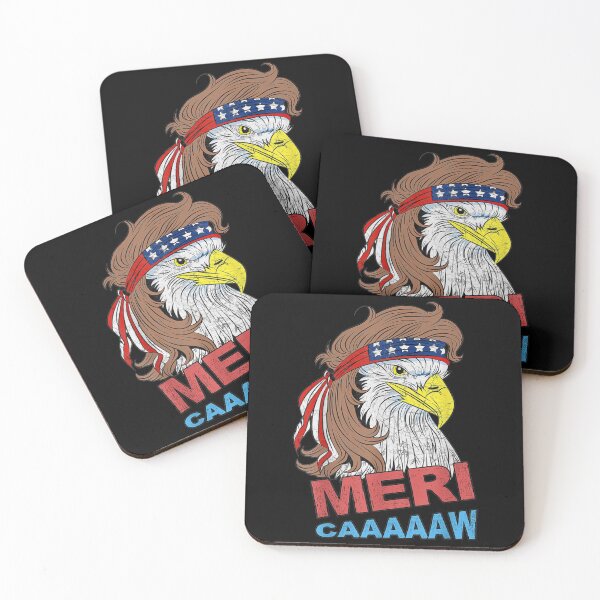 Item preview,  Meri Caaaaaw Eagle Mullet 4th July Usa American Flag designed and sold by lindaxse.