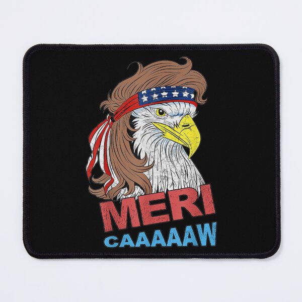 Item preview,  Meri Caaaaaw Eagle Mullet 4th July Usa American Flag designed and sold by lindaxse.