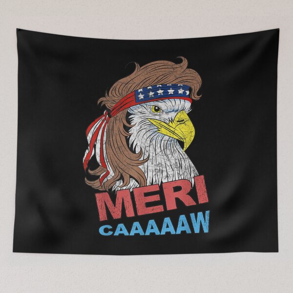 Item preview, Meri Caaaaaw Eagle Mullet 4 de julio Estados Unidos Bandera americana designed and sold by lindaxse.