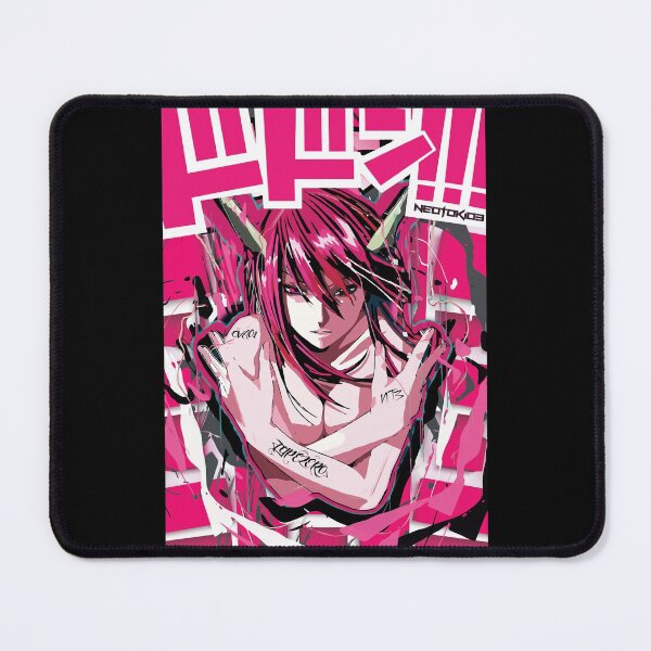 Item preview, The Girl Escape Dark Fantasy Science Fiction Elfen Lied Anime Retro Colour Stripe Manga designed and sold by BranElfenLied.