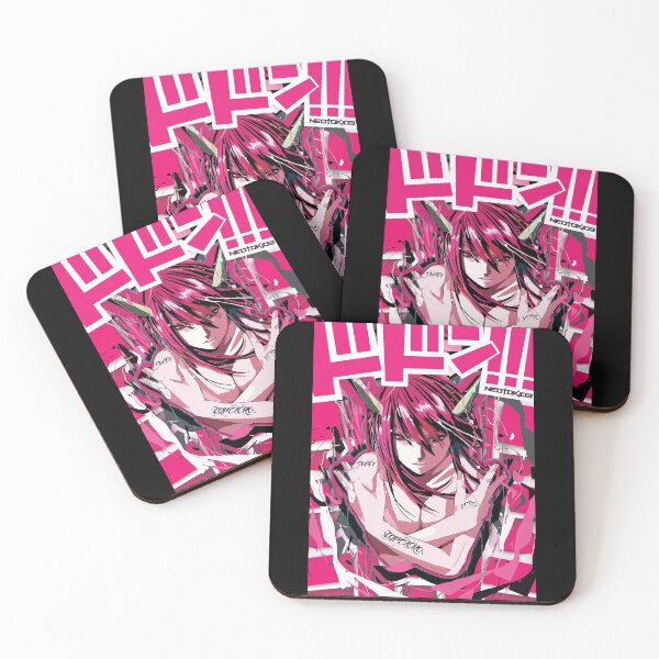 Artikelvorschau, The Girl Escape Dark Fantasy Science Fiction Elfen Lied Anime Retro Color Stripe Manga entworfen und verkauft von BranElfenLied.
