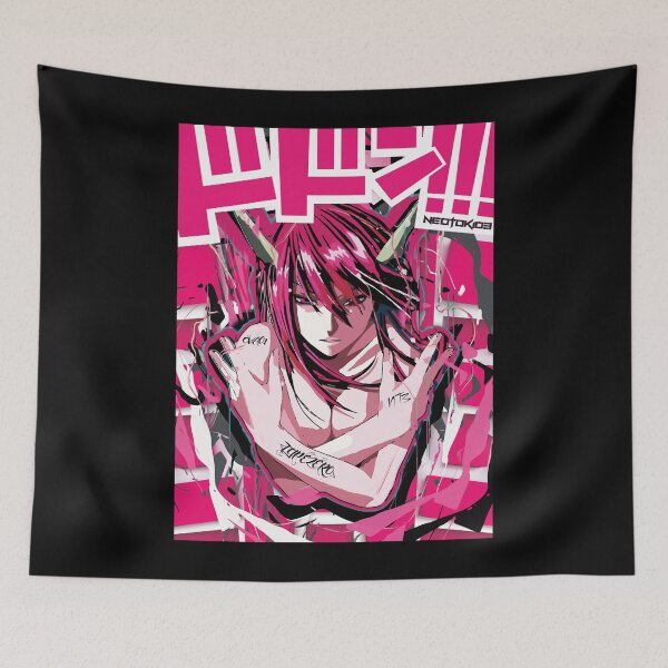 Item preview, The Girl Escape Dark Fantasy Science Fiction Elfen Lied Anime Retro Colour Stripe Manga designed and sold by BranElfenLied.