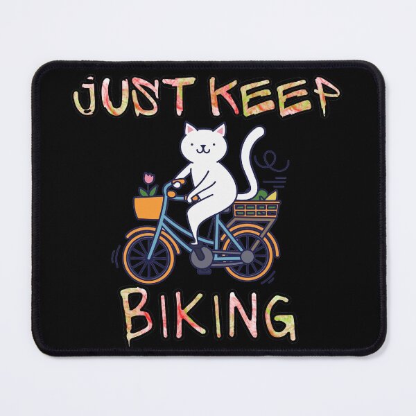 Item preview, Just Keep Biking - Cute Kitty designed and sold by StephenMollie.