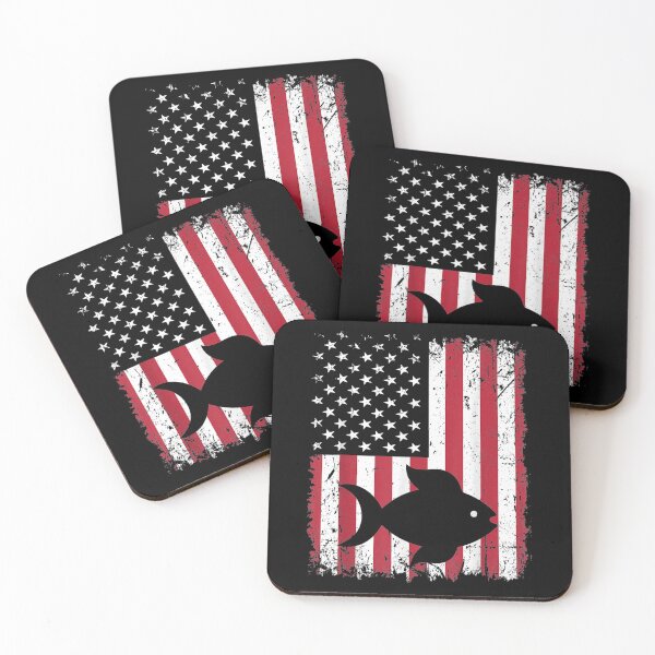 Item preview,  Vintage Retro Fish Animal Lovers American Flag Graphic designed and sold by jennifera11.