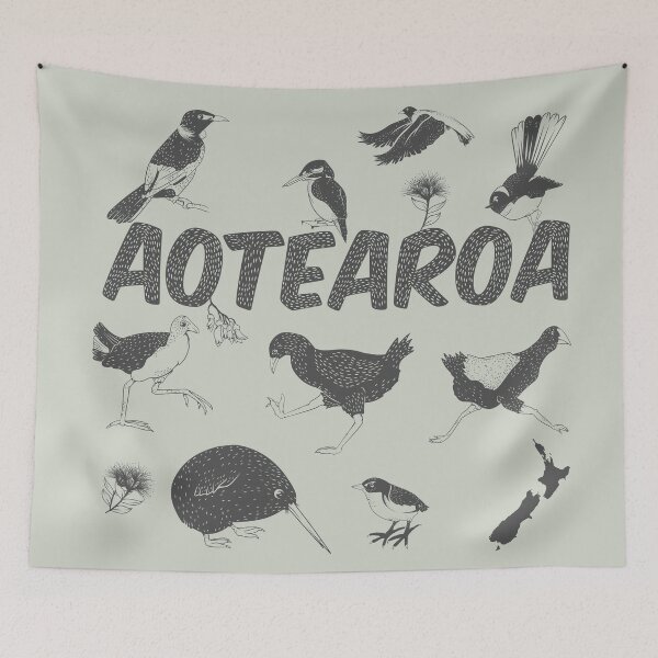Item preview, Aotearoa NZ birds designed and sold by piedaydesigns.