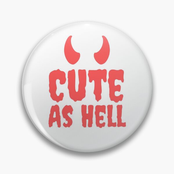 Item preview, Cute As Hell | Devil | Satan | Devil Horns designed and sold by Presto Prints Design.