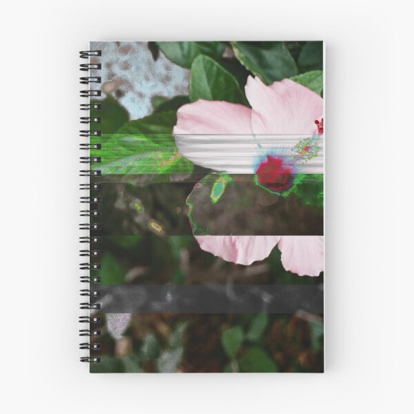 Item preview, Pink Hibiscus Photograph Glitch Art Hawaii Tropical Flower designed and sold by MOP-tees.