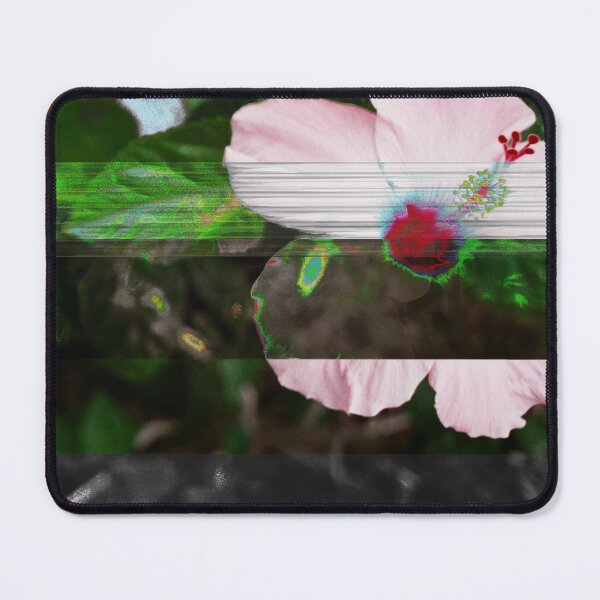 Item preview, Pink Hibiscus Photograph Glitch Art Hawaii Tropical Flower designed and sold by MOP-tees.