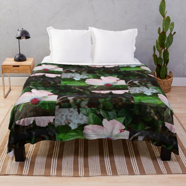 Item preview, Pink Hibiscus Photograph Glitch Art Hawaii Tropical Flower designed and sold by MOP-tees.