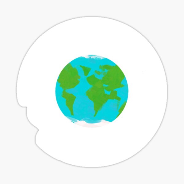 Art While Apart Globe by Ziggatino Sticker