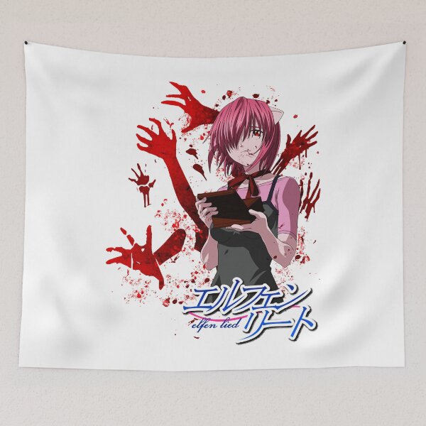 Item preview, The Girl Escape Dark Fantasy Science Fiction Elfen Lied Anime  Active Duty Artline designed and sold by BranElfenLied.