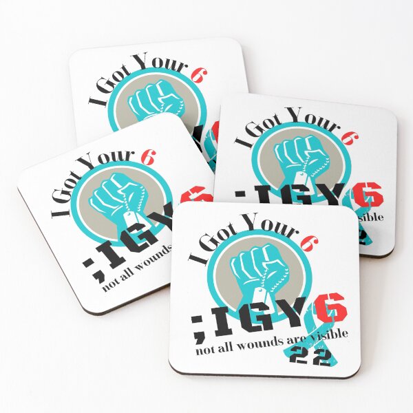 Item preview, IGY6 I Got Your 6 ~ Military/Police PTSD Awareness designed and sold by JustaGurli.