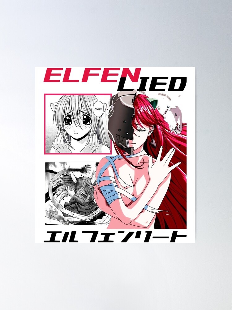 Lucy Kaede Elfen Lied Anime Girl Fanart Poster for Sale by Spacefoxart