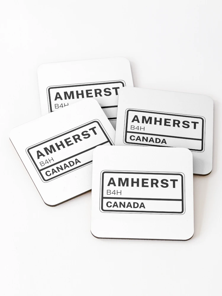Thumbnail 1 of 5, Coasters (Set of 4), Amherst B4H Zip Code designed and sold by Rajadrone.