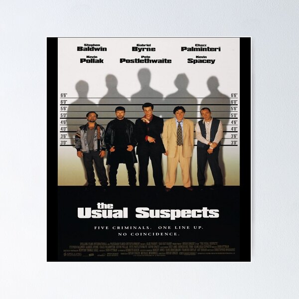 Usual Suspects Bryan Singer Movie Poster Vintage Retro 