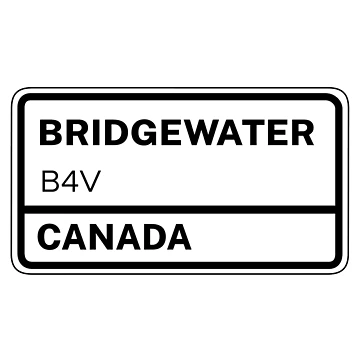 Artwork thumbnail, Bridgewater B4V Zip Code by Rajadrone