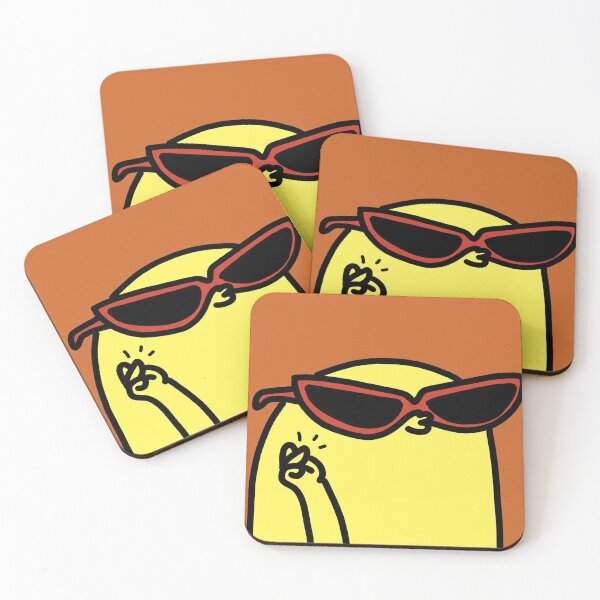 Item preview, Funny yellow man on an orange background designed and sold by OneginaEvgenia.