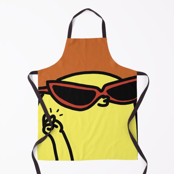 Item preview, Funny yellow man on an orange background designed and sold by OneginaEvgenia.